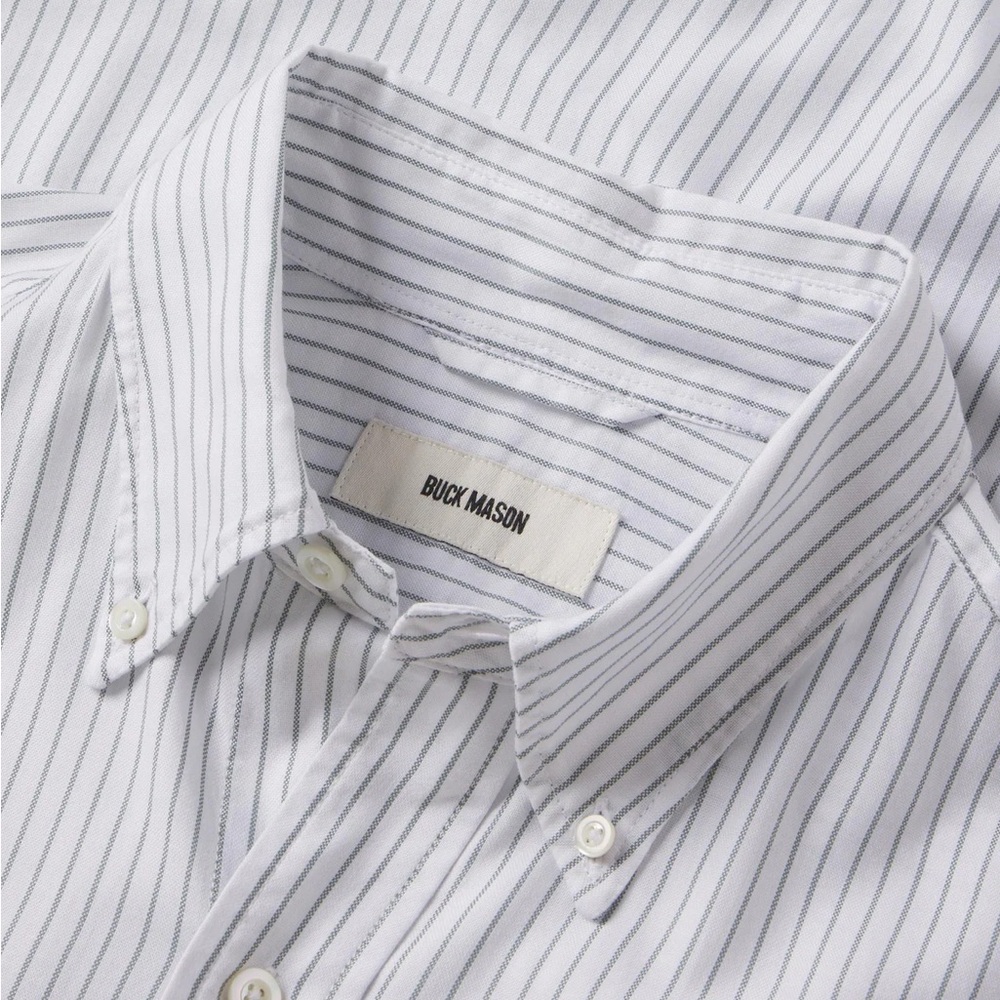 Buck Mason California lightweight Oxford button down.